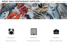 Tablet Screenshot of greatwallseafood.com